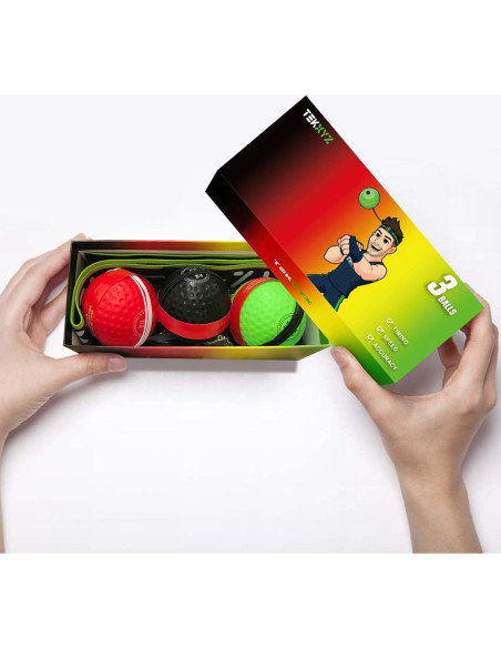 Bola de Reflexión TEKXYZ para Boxeo con 3 Niveles