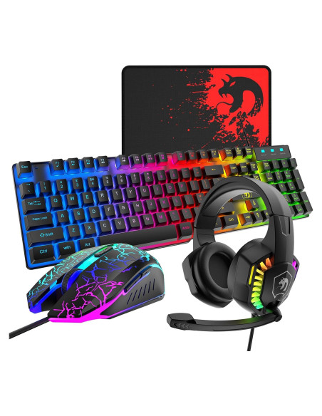 Combo Gaming Mamba Snake Teclado, Ratón y Auriculares RGB