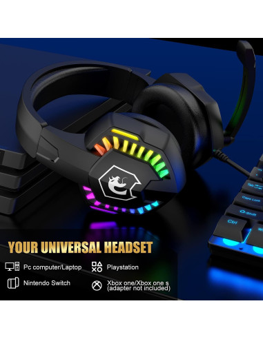 Combo Gaming Mamba Snake Teclado, Ratón y Auriculares RGB