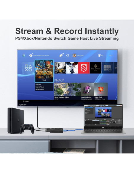 Tarjeta de Captura HDMI 4K Dcyfol 1080p 60fps USB para Juegos