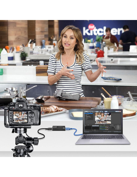 Tarjeta de Captura HDMI 4K Dcyfol 1080p 60fps USB para Juegos