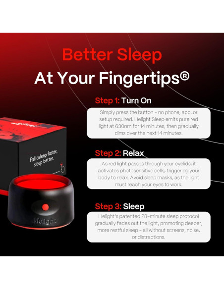 Lámpara de Luz Roja Helight para Dormir 630nm Compacta