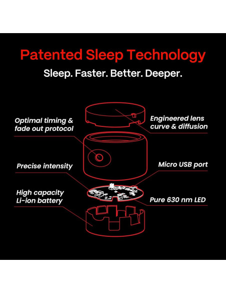 Lámpara de Luz Roja Helight para Dormir 630nm Compacta