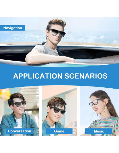 Gafas de Sol RERBO W3 con Audio Bluetooth y Protección UV