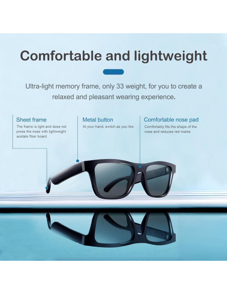 Gafas de Sol RERBO W3 con Audio Bluetooth y Protección UV Gafas de Sol RERBO W3 con Audio Bluetooth y Protección UV