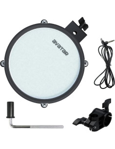 Pad de tambor de malla HXW 8" doble zona con abrazadera 2