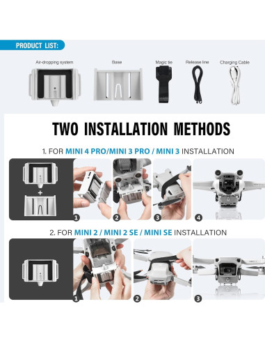 Sistema de Airdrop FLYDrone Mini 3 Pro para Drones DJI