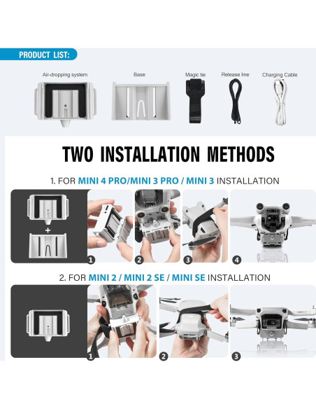 Sistema de Airdrop FLYDrone Mini 3 Pro para Drones DJI