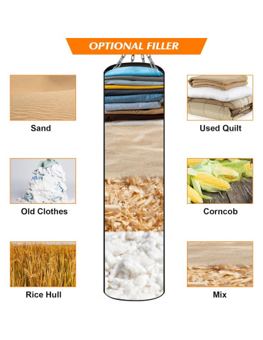 Saco de Boxeo Colgante YORWHIN 4FT con Guantes 12OZ y Accesorios