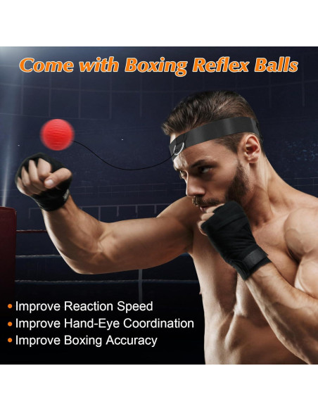 Saco de Boxeo Colgante YORWHIN 4FT con Guantes 12OZ y Accesorios