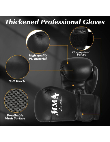 Saco de Boxeo Colgante YORWHIN 4FT con Guantes 12OZ y Accesorios