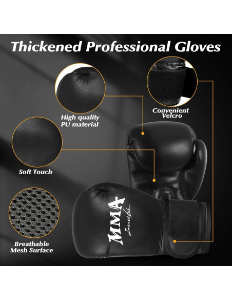 Saco de Boxeo Colgante YORWHIN 4FT con Guantes 12OZ y Accesorios