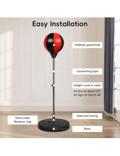 Saco de Boxeo Kamija para Niños 3-8 Años con Guantes 2