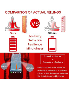 Panel de Luz Roja Bestqool Pro300 300 LEDs Alivio Dolor 2