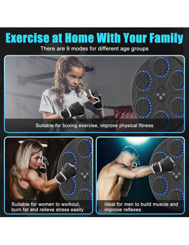 Máquina de Boxeo Musical Xezacoi con Guantes y Bluetooth