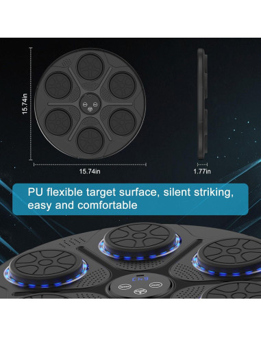 Máquina de Boxeo Musical Xezacoi con Guantes y Bluetooth