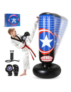 Saco de Boxeo Inflable YasinKidz 167 cm con Guantes