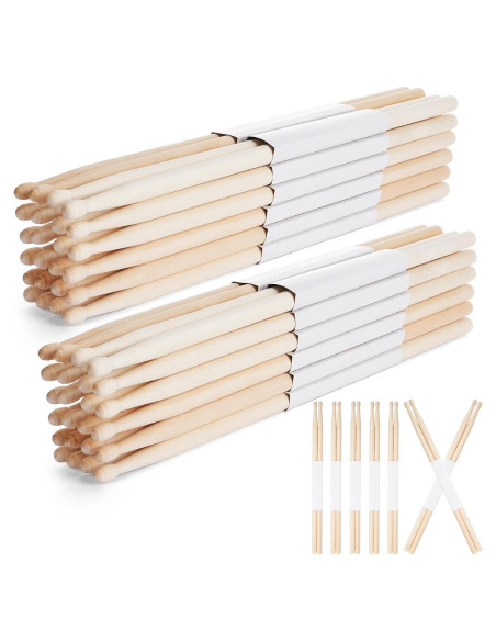24 Pares Palillos de Batería 5B Madera de Arce 40,64 cm