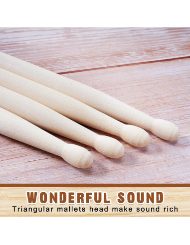 24 Pares Palillos de Batería 5B Madera de Arce 40,64 cm