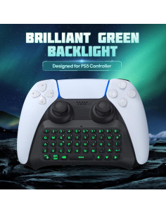 Teclado Inalámbrico TiMOVO para PS5 con Retroiluminación Verde 2