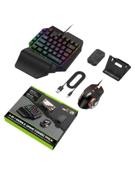 Combo de Teclado y Ratón Bewinner K13 4 en 1 para Juegos