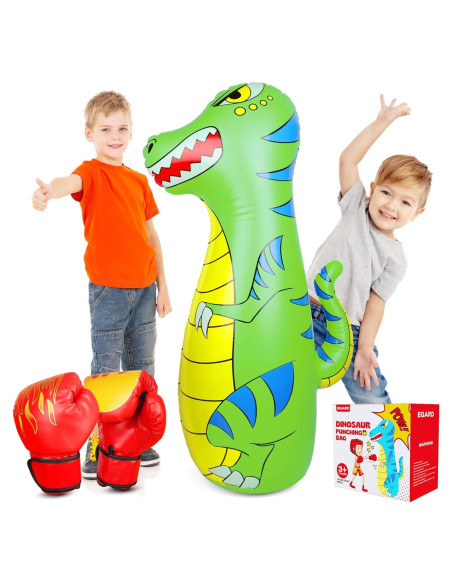 Saco de Boxeo Inflable EQARD DKL01 Dinosaurio 119.9 cm