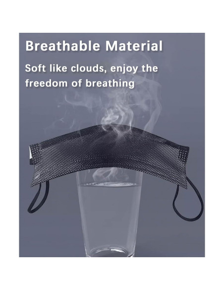 Mascarillas Desechables Negras MEESOUL 1000 PCS 3 Capas