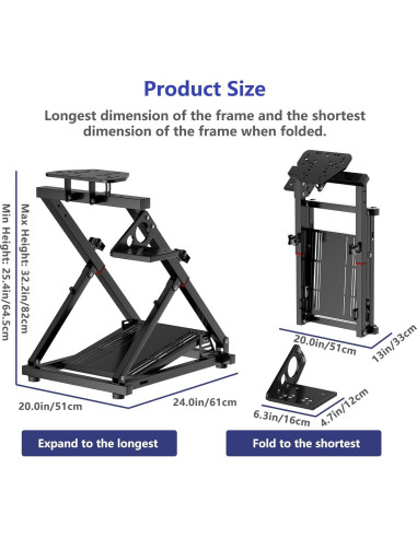 Soporte de Volante XRhinorth para Logitech y Thrustmaster