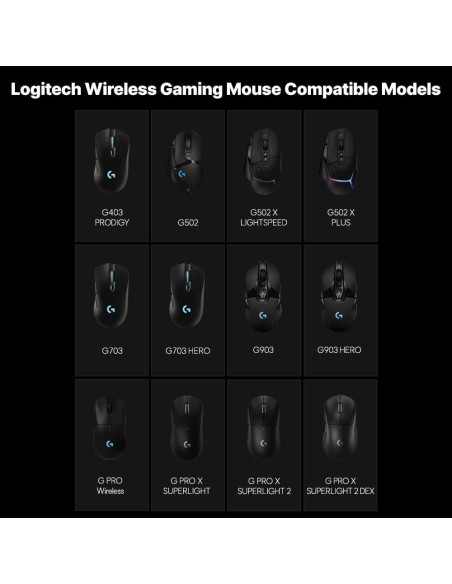 Dock de Carga RGB Logitech G PRO X Superlight - Carga Inalámbrica