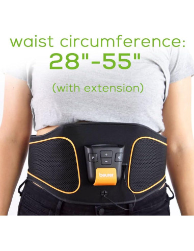 Cinturón Tonificador Beurer EM37 para Abs con 40 Niveles