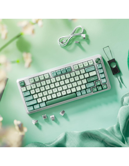 Teclado Mecánico Inalámbrico Redragon K681 RGB 75%