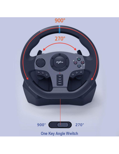 Volante de Juego PXN V9 con Pedales y Palanca de Cambios