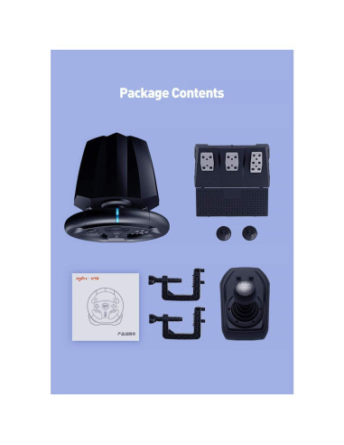 Volante de Juego PXN V9 con Pedales y Palanca de Cambios