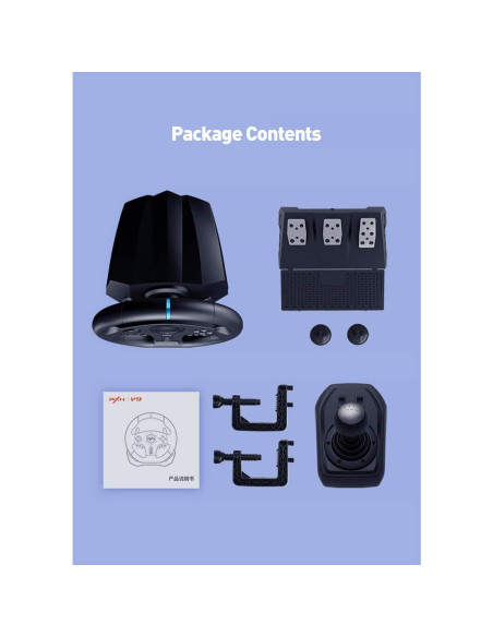 Volante de Juego PXN V9 con Pedales y Palanca de Cambios