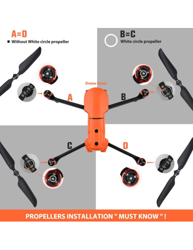 Hélices Autel EVO 2 Bajo Ruido 100% Originales (1 Par)