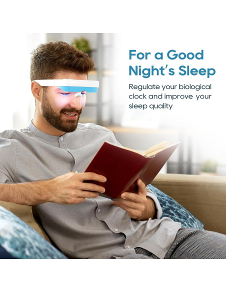 Gafas de Terapia de Luz VanBoLon 12.7x20.3cm Brillo Ajustable