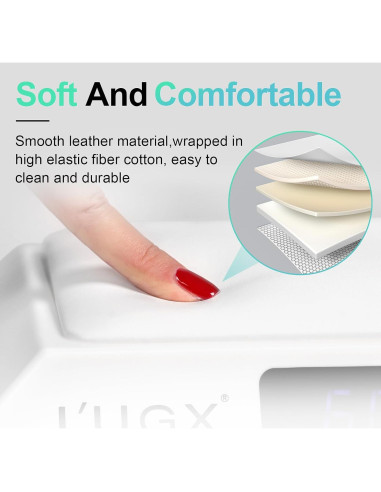 Lámpara UV LED L'UGX 72W para Uñas con Almohadilla