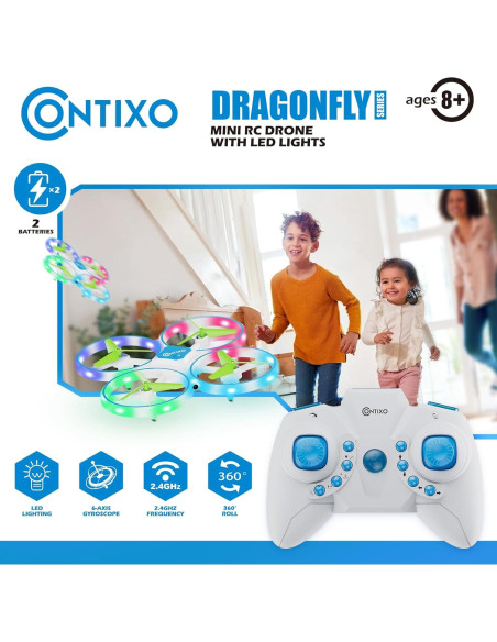 Drone Mini Contixo TD1 para Niños - LED, 16 min Vuelo