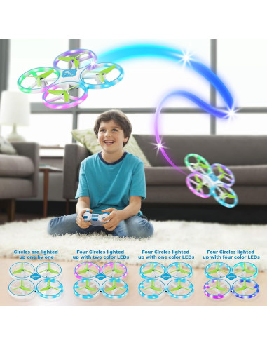 Drone Mini Contixo TD1 para Niños - LED, 16 min Vuelo