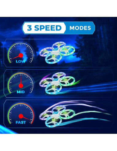 Drone Mini Contixo TD1 para Niños - LED, 16 min Vuelo