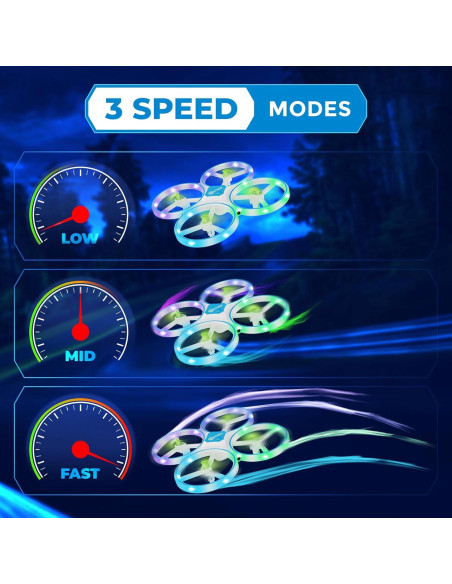 Drone Mini Contixo TD1 para Niños - LED, 16 min Vuelo