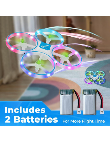 Drone Mini Contixo TD1 para Niños - LED, 16 min Vuelo
