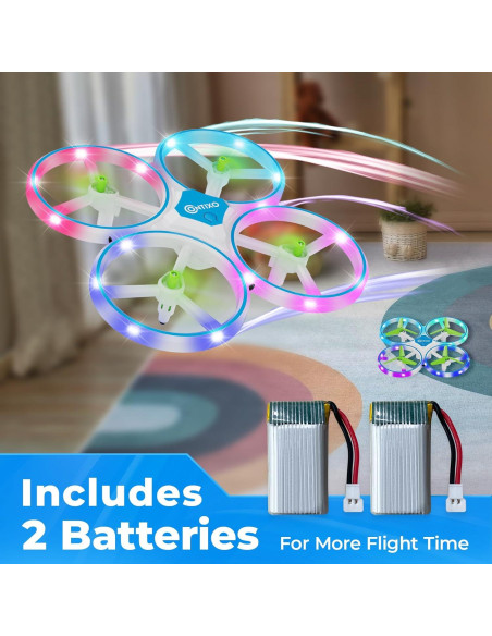 Drone Mini Contixo TD1 para Niños - LED, 16 min Vuelo