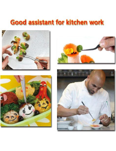 Set de 4 Pinzas de Cocina Pinovk 16 cm Acero Inoxidable 2