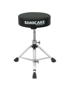 SONICAKE Trono de Batería Ajustable Negro 204 kg Soporte