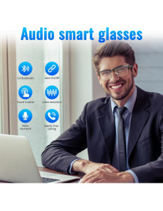 Gafas de Audio Bluetooth GenXenon con Filtro Luz Azul 2