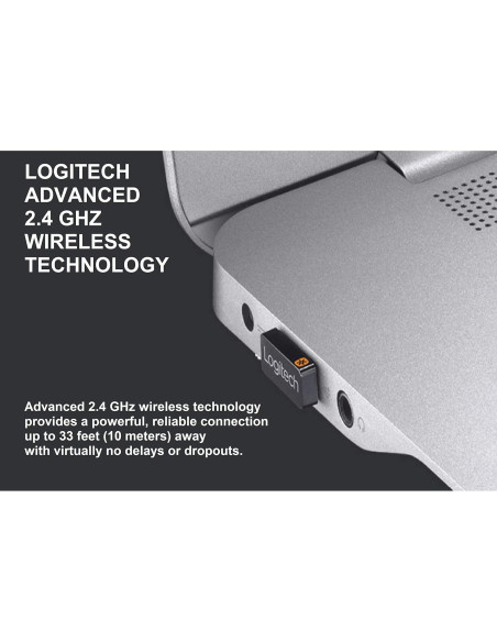 Receptor Unificado USB Logitech - Paquete de 2 Adaptadores