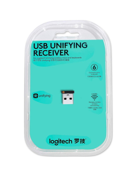 Receptor Unificado USB Logitech - Paquete de 2 Adaptadores