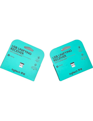 Receptor Unificado USB Logitech - Paquete de 2 Adaptadores
