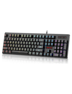 Teclado Gaming Redragon K509 RGB 104 Teclas Silencioso